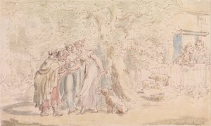 The Vicar of Wakefield: Fortune-Telling by Thomas Rowlandson